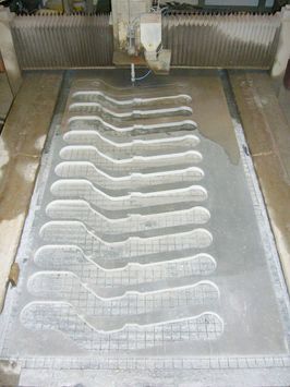 Verfahren Abrasiv-Wasserstrahlschneiden der ATECH GmbH in Chemnitz - Wasserstrahlschneiden in Lohnfertigung und Anlagenbau